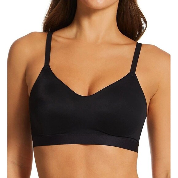 Warners Bra Small Black Cloud 9 Wireless Lightly Lined Smooth Invisible RN1041A - Picture 1 of 8